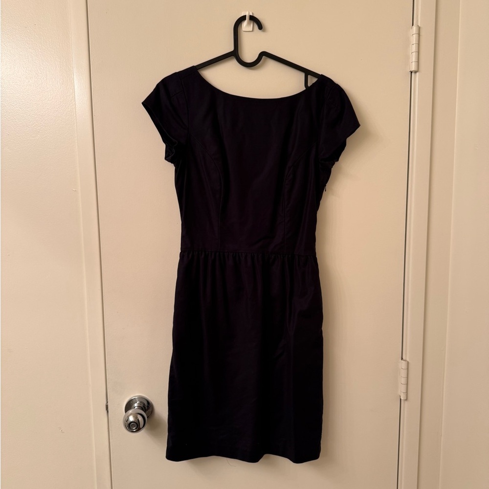 Rugby Ralph Lauren Elegant Black Cotton Mini Dress with Silk lining Size 0